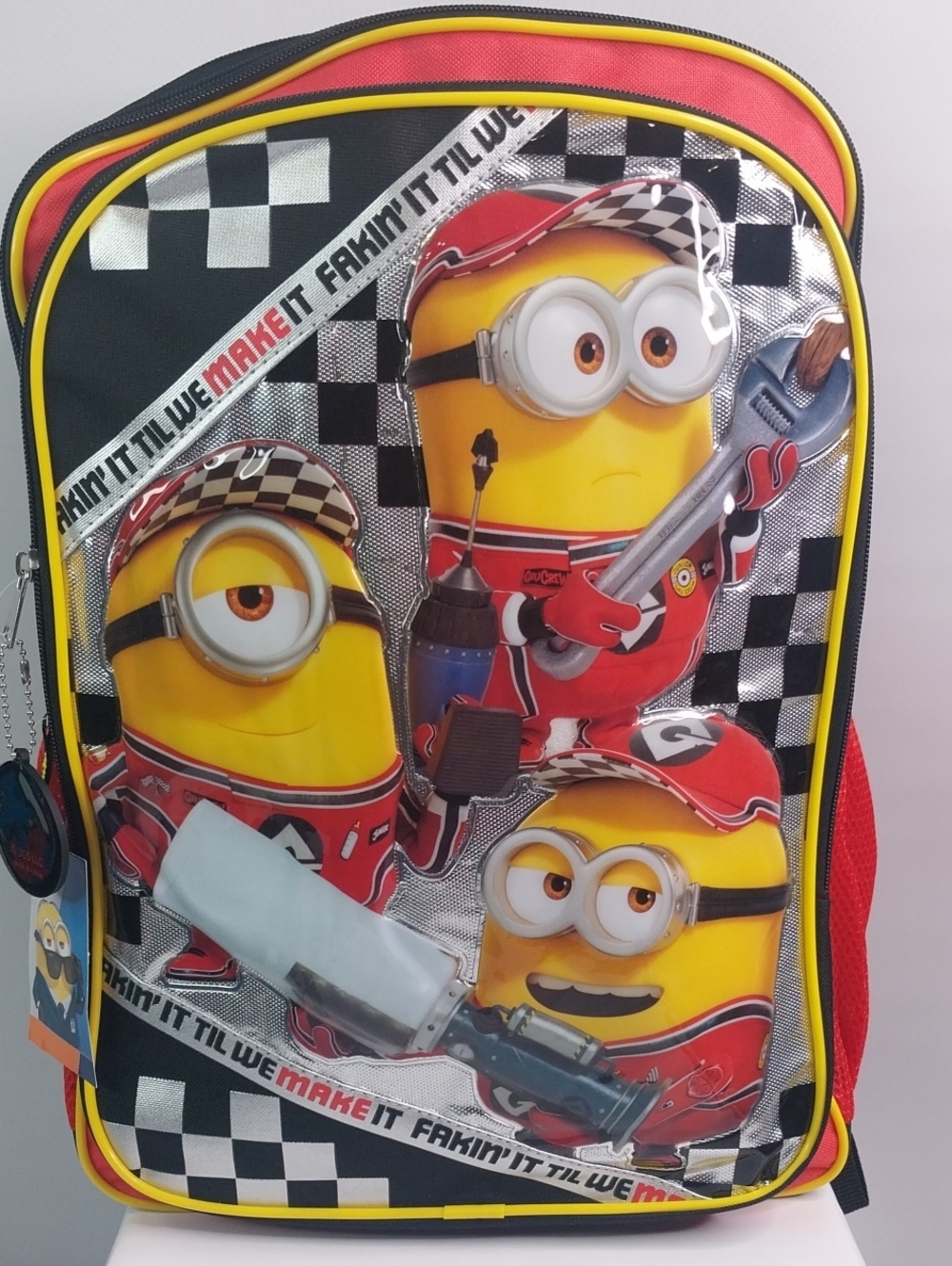 Universal Minions Racing Kids Backpack - Yellow/Red/Black